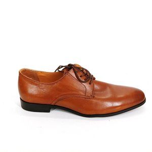 Express Mens Oxford Leather Dress Shoes 